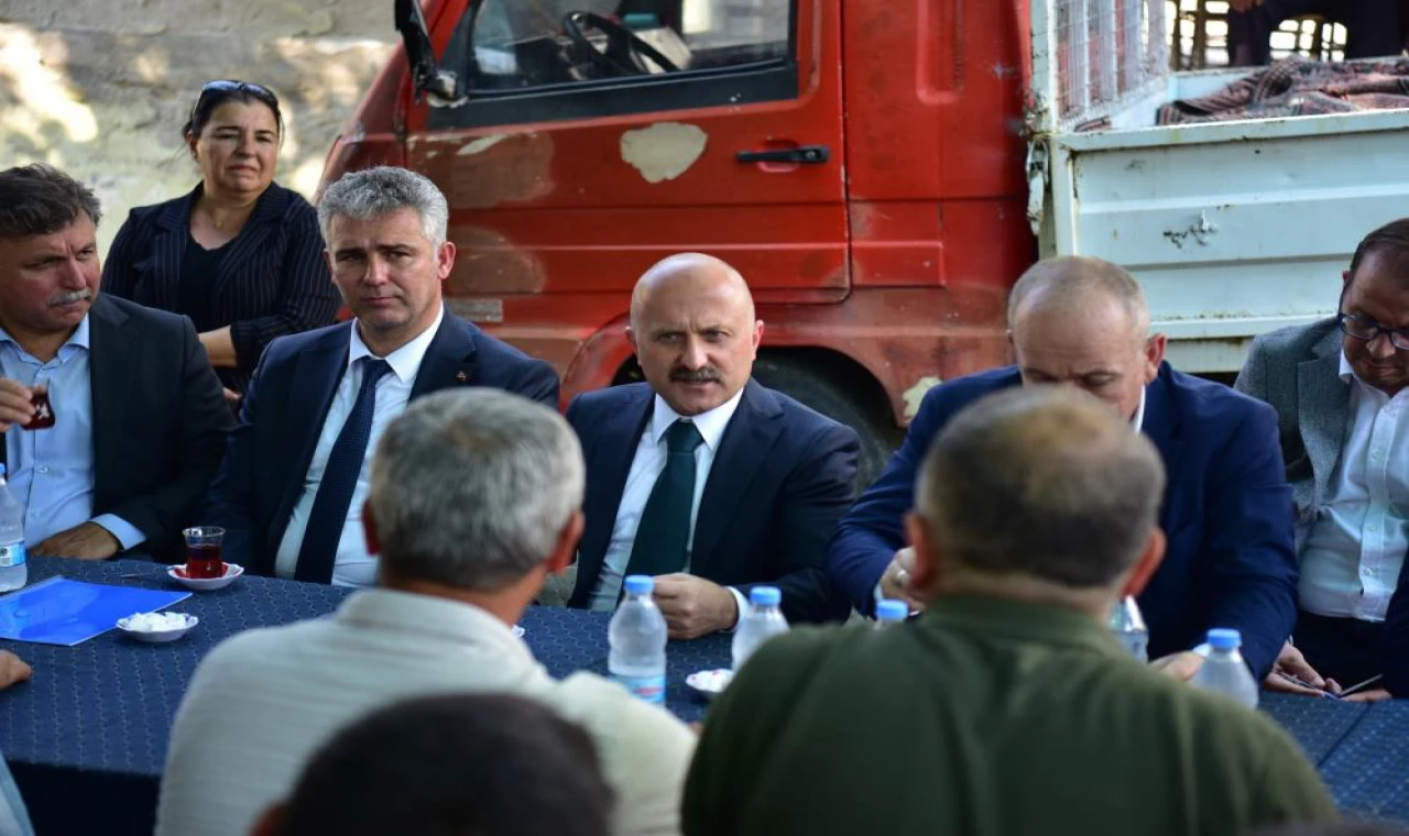 Bakan Yardımcısı Bulut ve Vali Varol yangın bölgesinde incelemelerde bulundu
