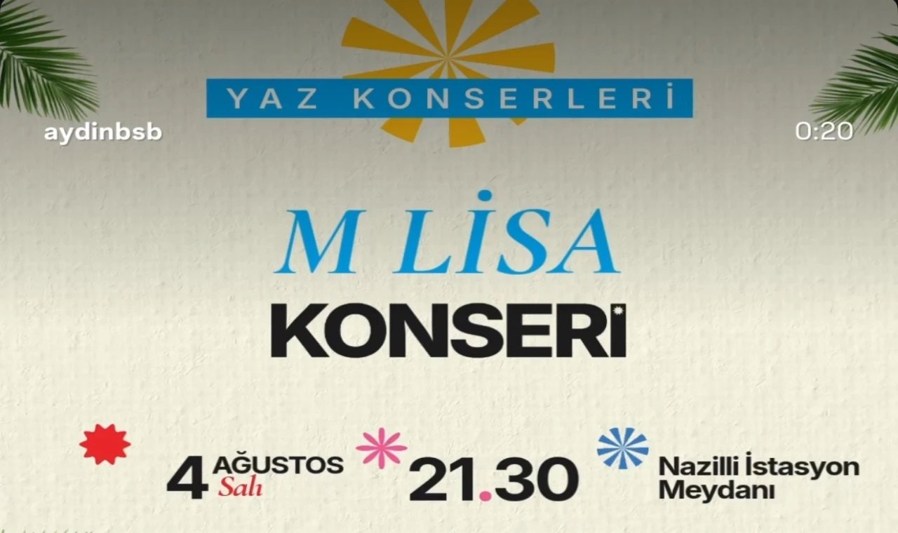 Başkan Çerçioğlu’ndan Nazillililere Yaz Konseri Daveti