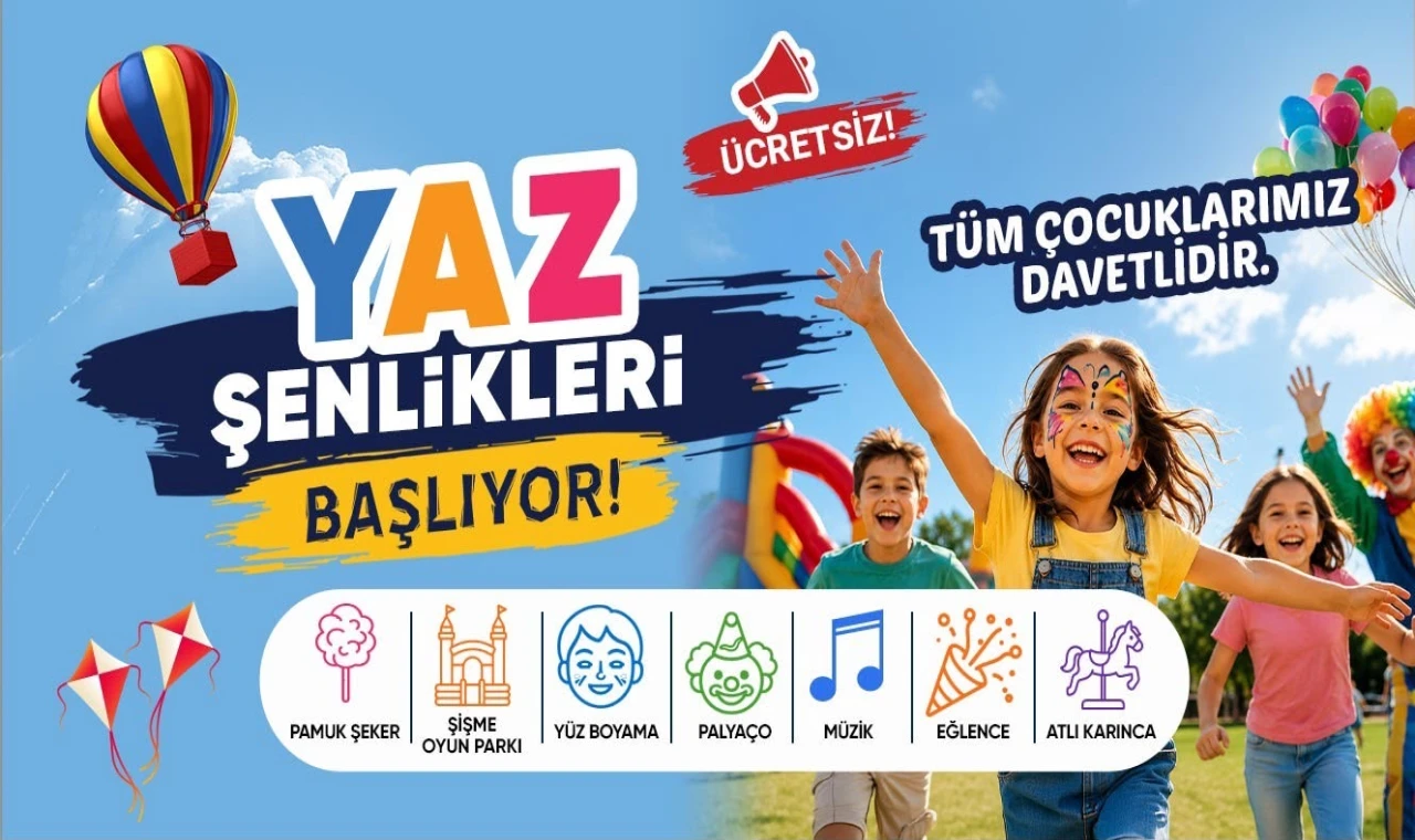 Başkan Galip Özel’den 55 Mahalleye Çocuk Şenliği