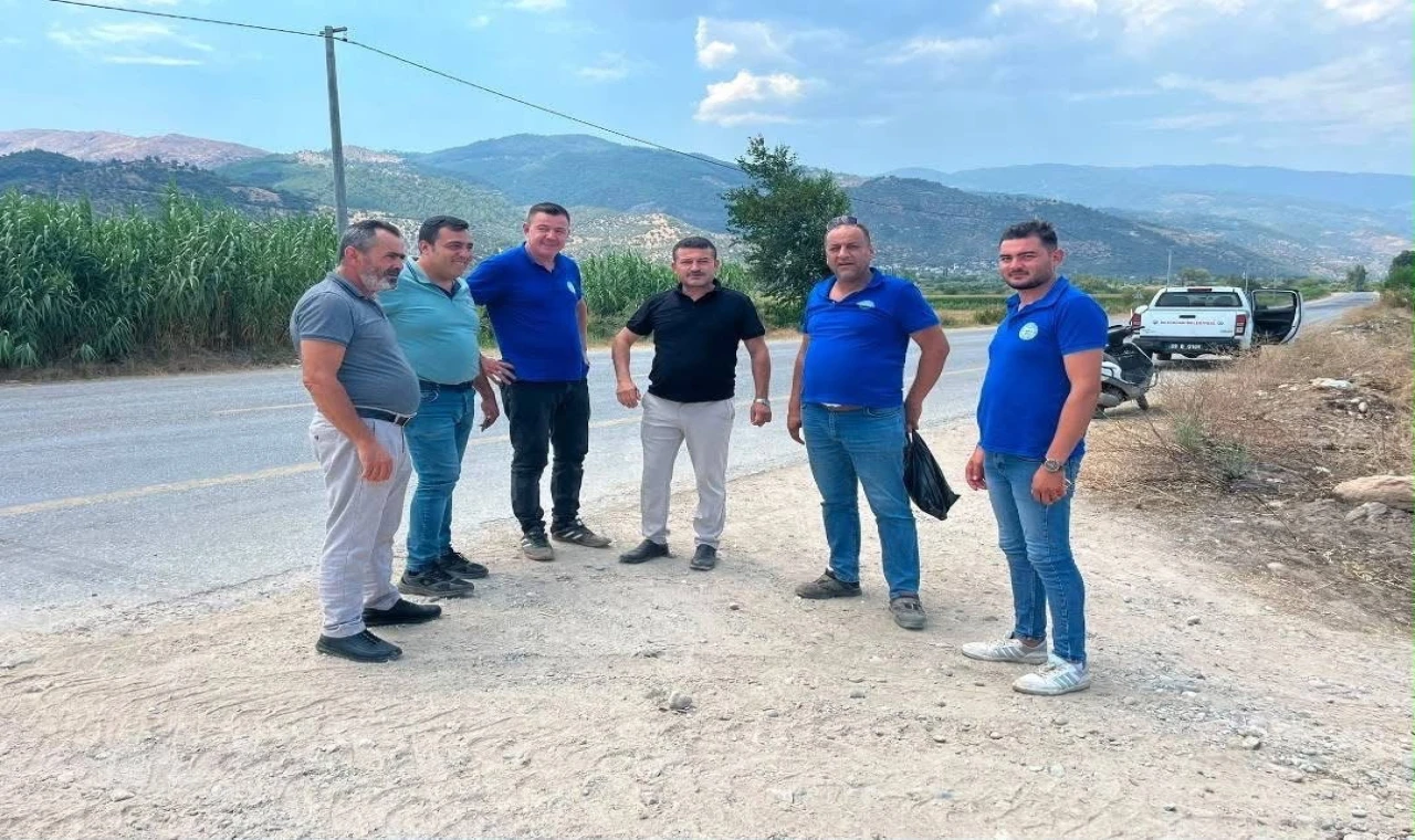 Bozdoğan Belediye Başkan Vekili Özcan çalışmaları yerinde takip ediyor