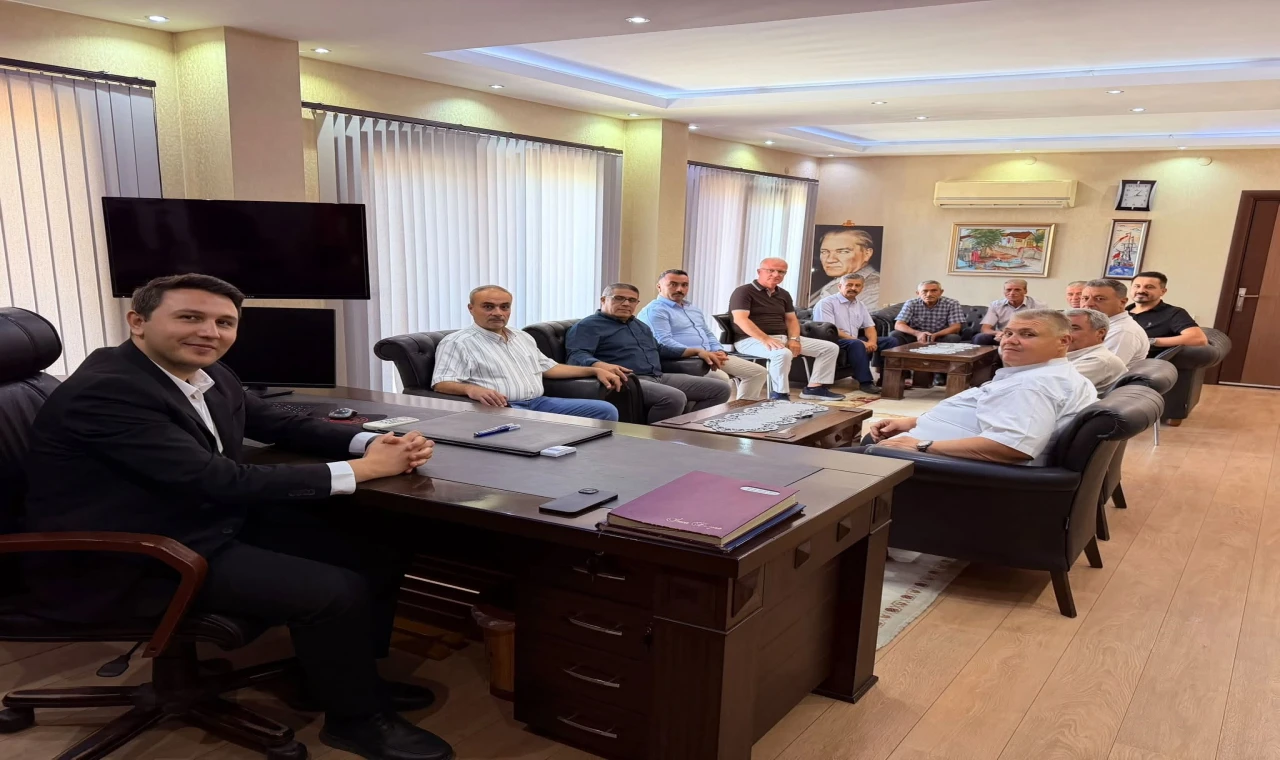 Buharkentli muhtarlar, Kaymakam Haydaroğlu ile görüştü