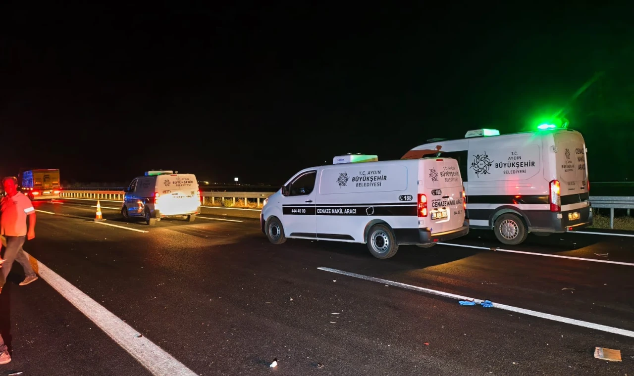 DENİZLİ-AYDIN OTOBANINDA TİCARİ ARAÇ İLE TIR ÇARPIŞTI: 3 ÖLÜ