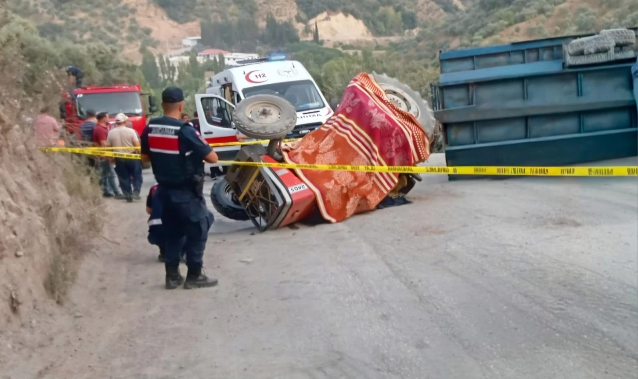 Köşk’te seyyar pide fırını taşıyan traktör devrildi: 1 ölü, 1 yaralı