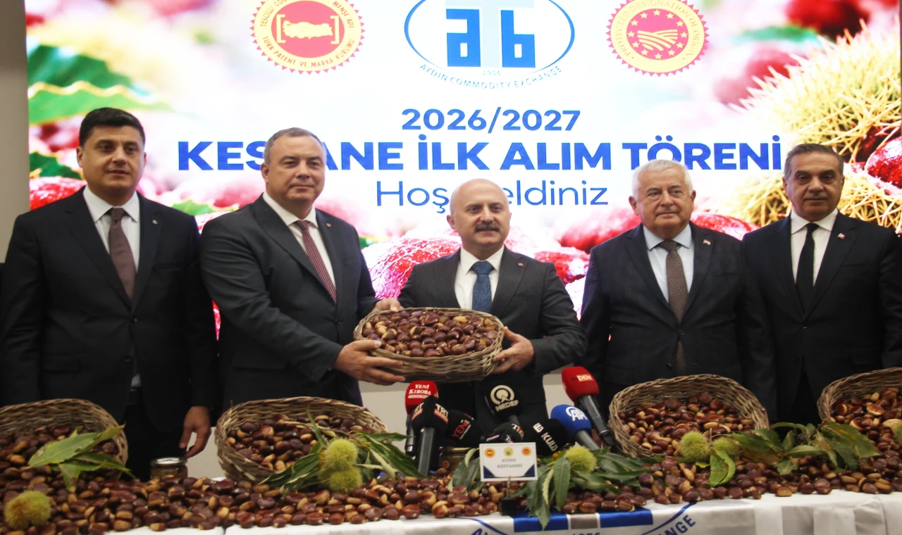 Aydın kestanesinde sezonun ilk ürünü 600 TL'den alındı