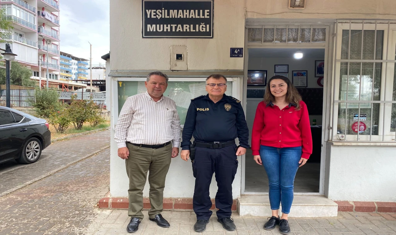Nazilli İlçe Emniyet Müdürü Erdal Esen’den Yeşil Mahalle Muhtarı Öztürk’e Ziyaret