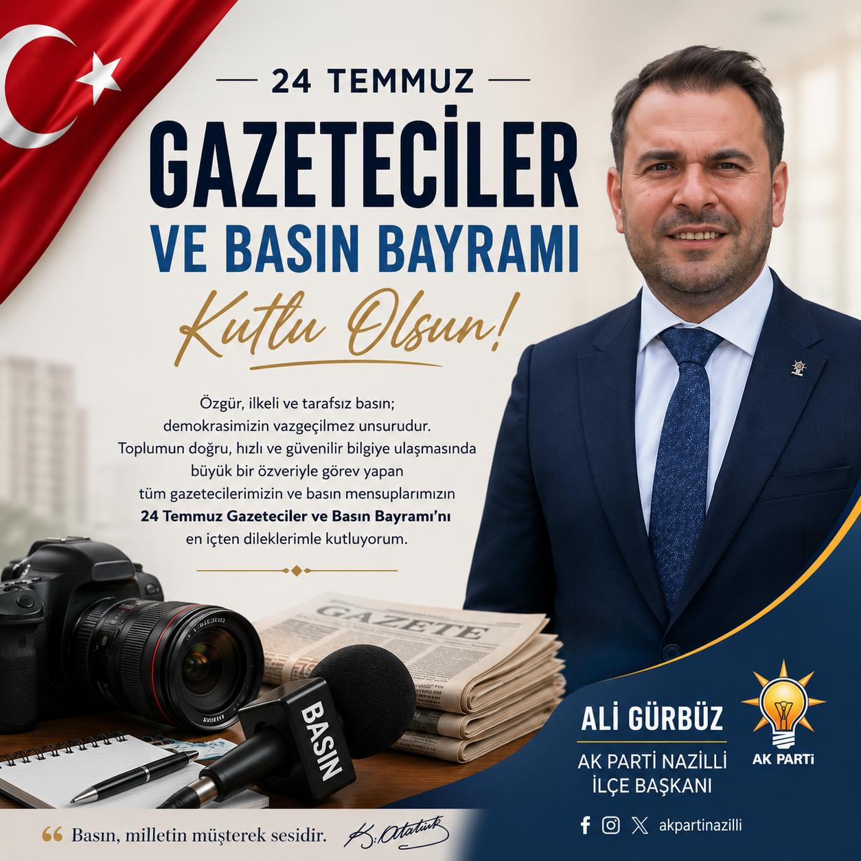 AK PARTİ ALİ GÜRBÜZ ilan
