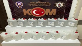İş Yerinde 55 Litre Etil Alkol Ele Geçirildi