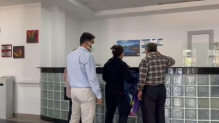 Rektör Aldemir, tebdili kıyafet hastanede