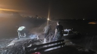 Fırtına tekneleri batırdı