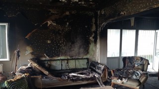 Aydın'da çıkan yangında ev küle döndü