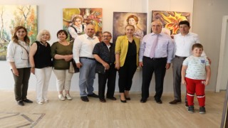 Nazilli Belediyesi kursiyerlerinden büyüleyici resim sergisi