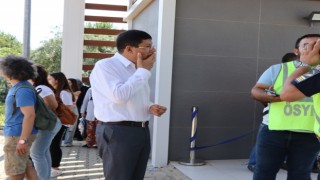 Başkan Özcan'a imdadına yetiştiği gençten teşekkür