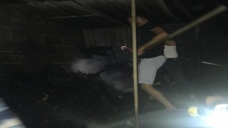 Odunluk'ta çıkan yangın korkuttu