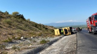 Akaryakıt tankeri devrildi: 1 yaralı 