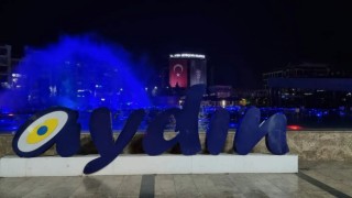Aydın kent meydanında 'mavi' ışıkla diyabete dikkat çekildi