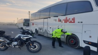 Otobüsler tek tek kontrolden geçti