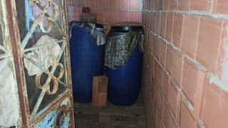 Nazilli’de 200 litre kaçak alkol ele geçirildi