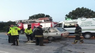 İki otomobil kafa kafaya çarpıştı:1 ölü