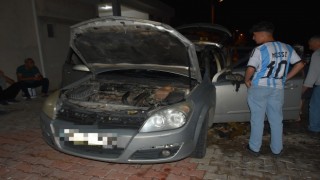 Kundaklanan araç kullanılmaz hale geldi