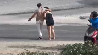 Kaza numarasını kimse yutmayınca genç kadın ayağa kalktı