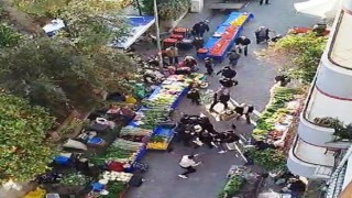 Aydın’da pazar yerinde yumruklu kavga