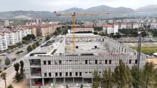 Aydın Büyükşehir Belediyesi Mimar Sinan Kapalı Spor Salonu inşaatı hızla sürüyor