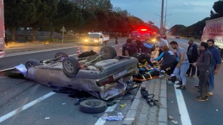 Otomobil hurdaya döndü: 3 yaralı