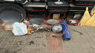 Oksijen tüpünün parlaması sonucu 1 kişi yaralandı