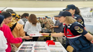 Acemi erlerin yemin töreninde ailelere jandarma ve KADES tanıtıldı