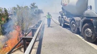 Alevlere karşı polis ekiplerinden beton mikserli müdahale