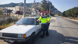 Köşk’te 201 araç sorgulandı