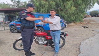 Bir yıldır çalıntı olan motosiklet yol kontrolünde yakalandı
