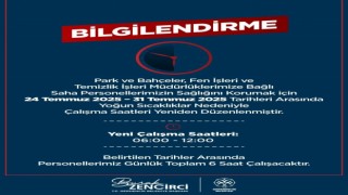 Germencik’te aşırı sıcaklara karşı mesai düzenlemesi