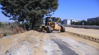 İncirliova'da karayolunda çalışmalar sürüyor