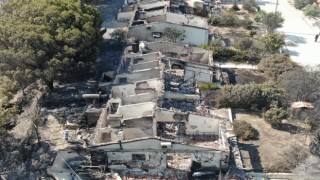 İzmir’deki yangında 85 yazlık ev küle döndü