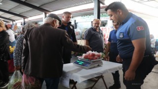 Bozdoğan Salı Pazarı’nda "Tartı Kontrol Noktası" uygulaması