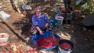Aydın’da narlar geleneksel yöntemle ekşiye dönüşüyor
