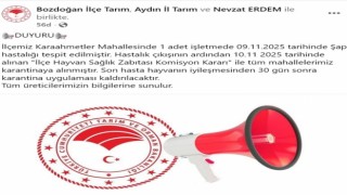 Bozdoğan'da şap hastalığı tespit edildi