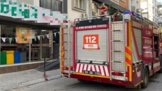 Markette çıkan yangın panikletti