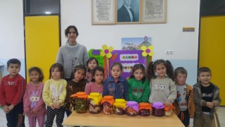 Bozdoğan’da minikler ekmek yapmasını öğrendi