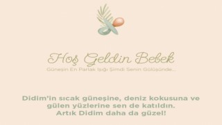 Didim'de 'Hoş Geldin Bebek' projesi tüm hızıyla sürüyor