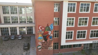Filistin için duvarları boyadılar
