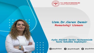 Aydın Atatürk Devlet Hastanesi'ne yeni Romatoloji Uzmanı Demir göreve başladı