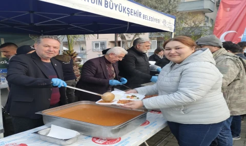 Aydın Büyükşehir’in Gönül Sofrası Nazilli Yeşil Mahalle’de Kuruldu