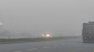 Aydın'da sis sürücülere zor anlar yaşatıyor
