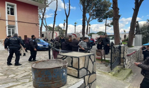 Bozdoğan’da Adliye Önünde Gerginlik