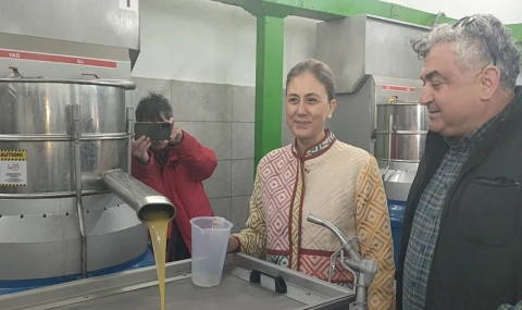 Kaymakam Kan Arslanlı’da Zeytinyağı Üretimini Yerinde İnceledi