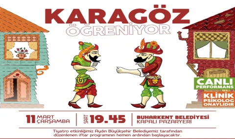 Buharkent'te çocuklar Hacivat ve Karagöz ile buluşacak