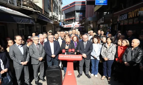 CHP Aydın İl Başkanlığı Önünde Basın Açıklaması: Ekrem İmamoğlu’nun Mektubu Okundu