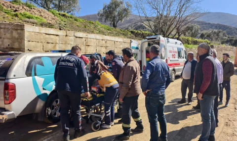 Nazilli’de Feci Kaza: Uçuruma Yuvarlanan Kepçenin Operatörü Yaralandı